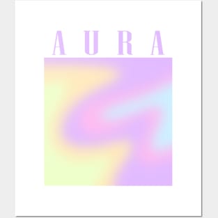 Aura Pastel Abstract Posters and Art